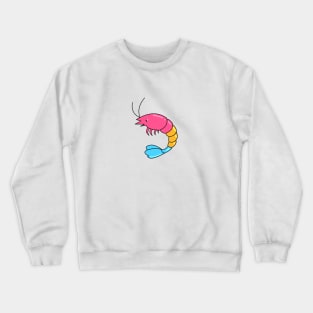Pride Shrimp Pansexual Crewneck Sweatshirt